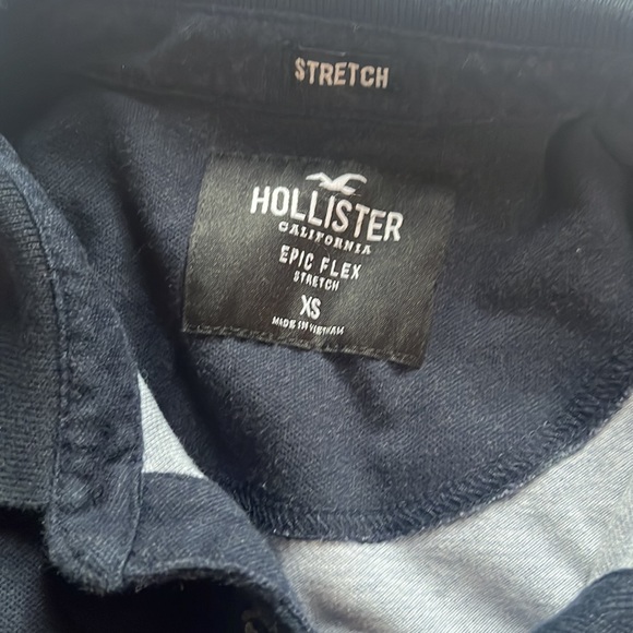 Blue and black Hollister Polo Shirt - Picture 2 of 3